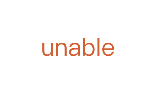 unable
