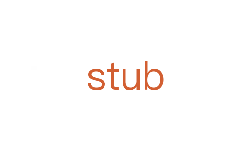 stub